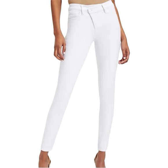 NWT Good American Good Legs White Stretch Skinny Jeans Size 00/24 Retail $129 - Picture 1 of 7